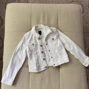 Girl’s GAP White Denim Jacket SZ S